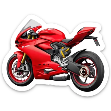 Ducati Panigale (Sportbike) - Ducati Panigale V4 (Model Year: 2022) (Iconic colour: Red) sticker
