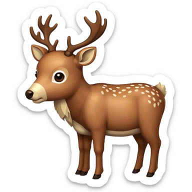 pixel deer eating a sentence
The words are UPDATE sticker
