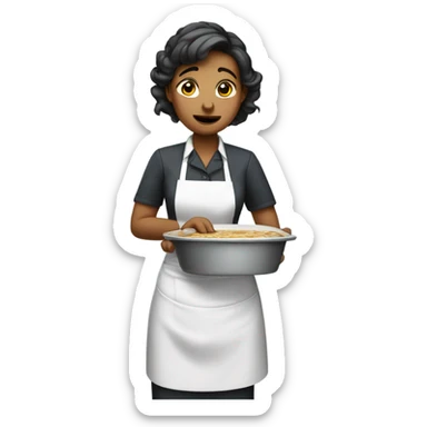 Waitress crying sticker