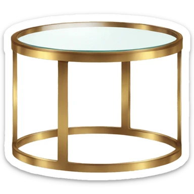 Small-round-Golden-band-glass-coffee-table sticker