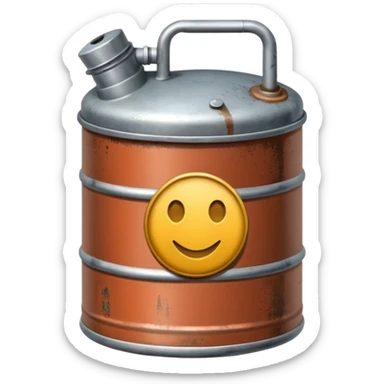 generate a realistic oil canister sticker