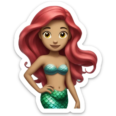 the litte mermaid Ariel sticker