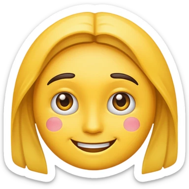 Emoji with one eyebrow higher than other like it’s judging  sticker