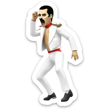 freddie mercury zombie wembley dancing sticker