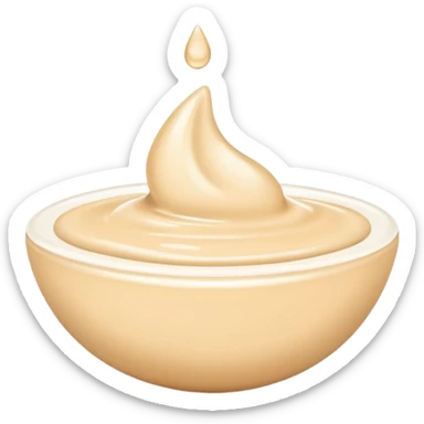 drop of face cream beige sticker