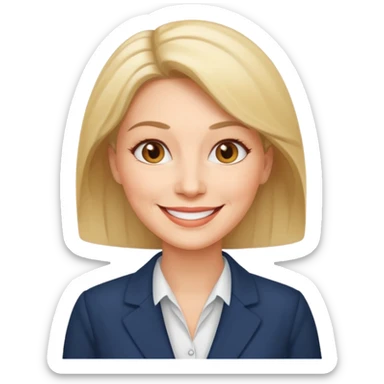 business woman middle aged sticker