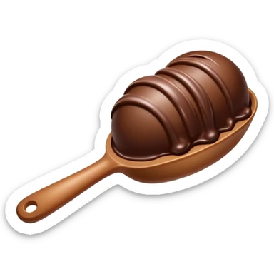 Chocolate ice cream scoop  sticker