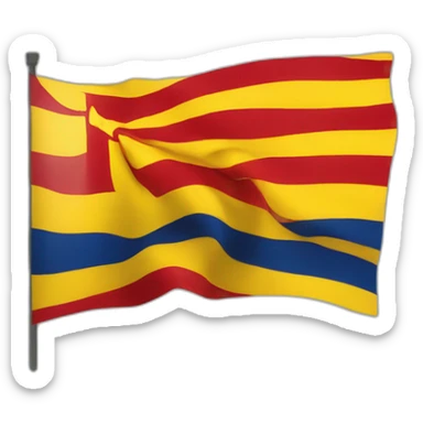 flag catalonia sticker