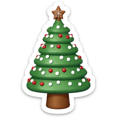 Little Debbie Christmas tree cake sticker