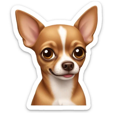 brown chihuahua sticker
