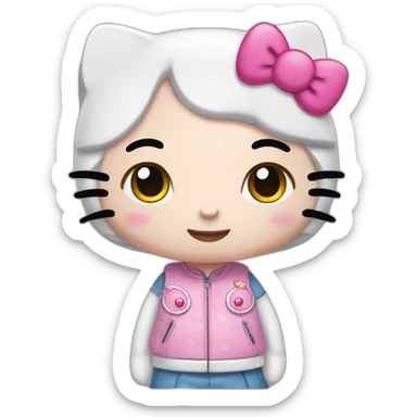 Hello kitty kawaii sticker