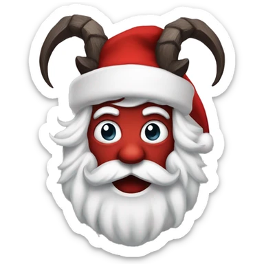 Santa vs Krampus  sticker