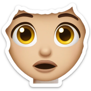 Cry baby text sticker