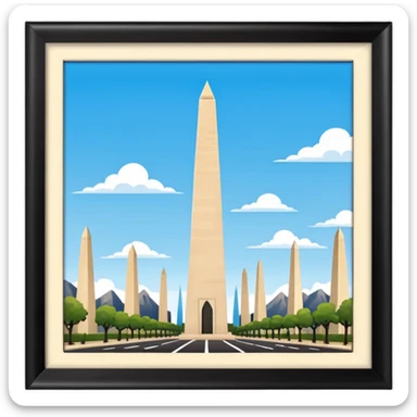 Obelisco argentina  sticker