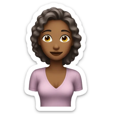 Girl relaxed after work sticker