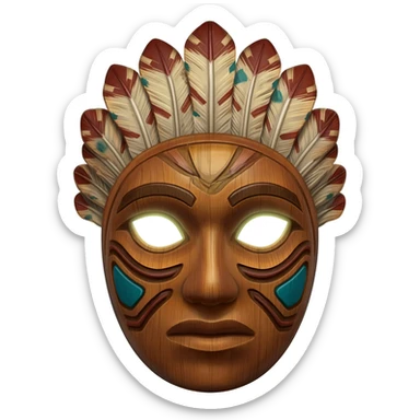 A xaman mask sticker
