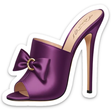 Agent Provocateur Elice Plum Mules pair 
 sticker
