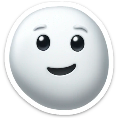 white blob with a tail sticker