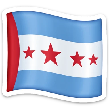 Chicago flag sticker