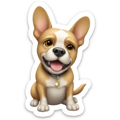 Dog in france sticker