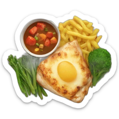 dinner at night sticker