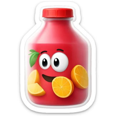 Fruit punch bottle sticker