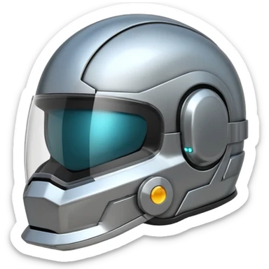  une casque avec une base de donnée dessus et des connecteur data sticker