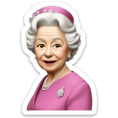 Elizabeth II a 25 ans  sticker