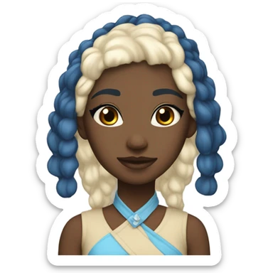 Blue and cream Layla’s pd2 sticker