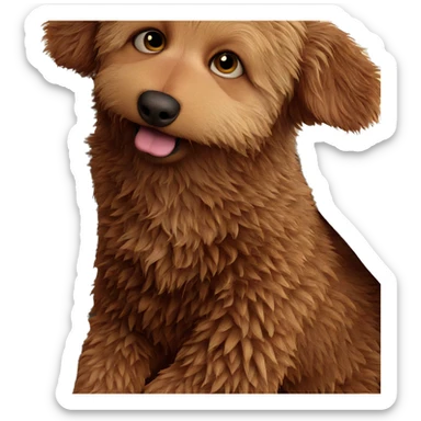 curious animal gazing forward sticker