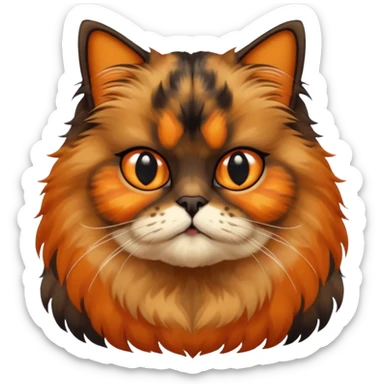 tortoiseshell Persian cat sticker