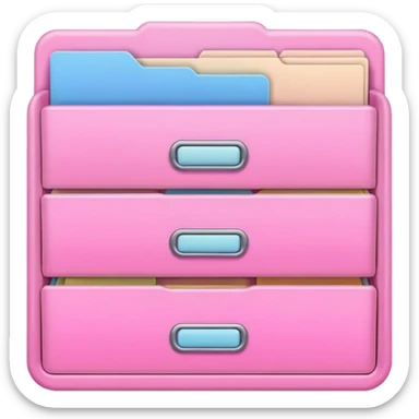 pink app drawer folder sticker