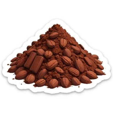 cacao en polvo sticker