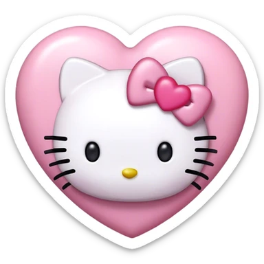 Hello kitty hearts sticker