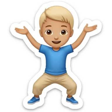 dance small kid sticker