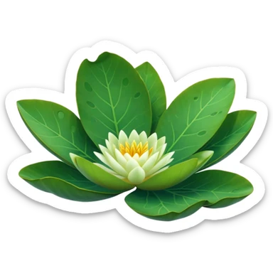Water lily leaf sticker