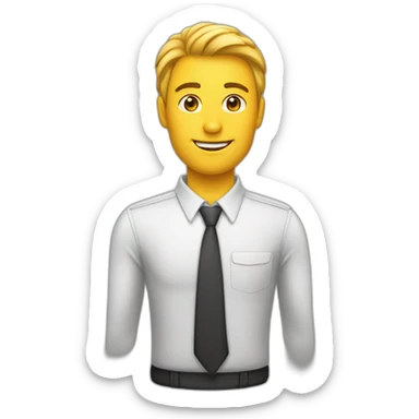 employé macdo sticker