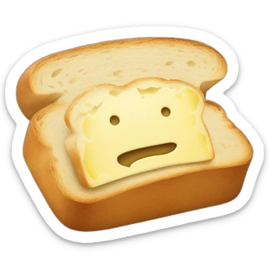 Bread with butter  sticker