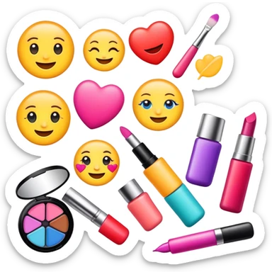اموجی های جذاب برای پیج لوازم آرایشی sticker