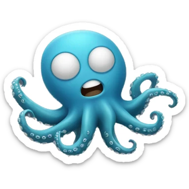 Octopus hitting the griddy sticker