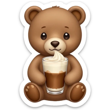 milk and mocha bear  sticker