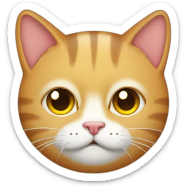 Gato con sueño  sticker