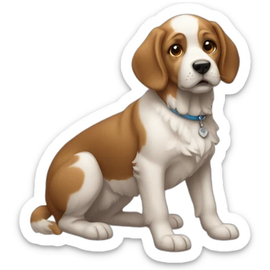 KÖpek yüzüyor sticker