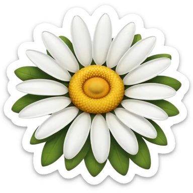 Daisy flower sticker