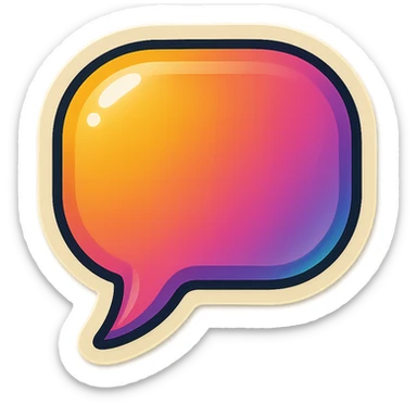 speach bubble sticker