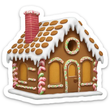 Gingerbread house sticker