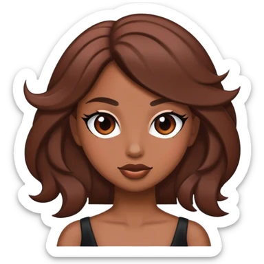 Brown girl diva sticker