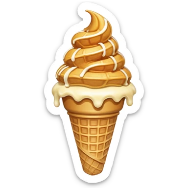 Ice cream cone sticker
