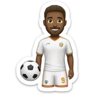 Jogador de futebol de areia sticker