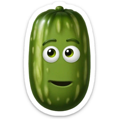 Pickle with the face of ron weasley sticker